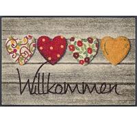 wash+dry Doormat Welcome Greetings 50 x 75 cm Multi-Coloured | Washable inside and outside