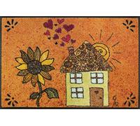 Wash + Dry Sonnenhaus Door Mat, Polyamide, Orange, 50 x 75