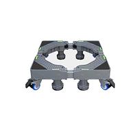 Wash Machine Stand Base， Adjustable Washing Machine Base Grey 4/8/12 Legs 65-80cm by 36-55cm Height(Grey,4 Legs 4 Wheels)