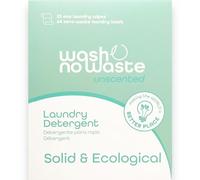 Wash No Waste - Laundry Detergent Strips (64 washes). Hypoallergenic and Biodegradable. Softening Effect. Powerful Cleaning. Vegan and Cruelty-Free. Plastic-Free (Unscented)