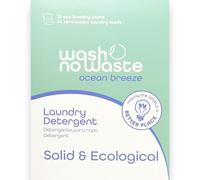 Wash No Waste - Laundry Detergent Strips (64 washes). Hypoallergenic and Biodegradable. Softening Effect. Powerful Cleaning. Vegan and Cruelty-Free. Plastic-Free