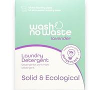 Wash No Waste - Laundry Detergent Strips (64 washes). Hypoallergenic and Biodegradable. Softening Effect. Powerful Cleaning. Vegan and Cruelty-Free. Plastic-Free (Lavender)