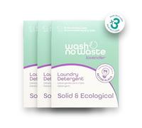 Wash No Waste - PACK 3. Laundry Detergent Strips (192 washes). Hypoallergenic and Biodegradable. Softening Effect. Powerful Cleaning. Vegan and Cruelty-Free. Plastic-Free (Lavender)