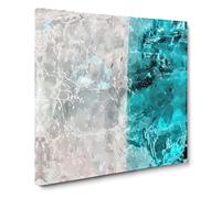 Wash Over Me in Abstract Modern Canvas Wall Art Print Ready to Hang, Framed Picture for Living Room Bedroom Home Office Décor, 20x20 Inch (50x50 cm)