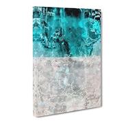 Wash Over Me In Abstract Modern Canvas Wall Art Print Ready to Hang, Framed Picture for Living Room Bedroom Home Office Décor, 30x20 Inch (76x50 cm)