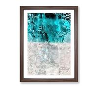 Wash Over Me In Abstract Modern Framed Print | A2 Walnut Framed Wall Art | Ready to Hang | Abstract Fantasy Picture | Living Room Bedroom Lounge Office
