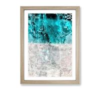 Wash Over Me In Abstract Modern Framed Print | A4 Oak Framed Wall Art | Ready to Hang | Abstract Fantasy Picture | Living Room Bedroom Lounge Office