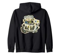 WASH PAN READY Watercolor Urban Sketching Walk Zip Hoodie