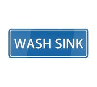 Wash Sink Sign For House (With Strong Adhesive Tape), 3" X 10" Premium Durable For Home & Office,Acrylic Signs For Front Door/Wall/Window, Clear And Easy To Read