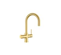 Wash Water OptiH2O Reverse Osmosis Boiling Unit, 4in1 Round Neck Tap - Brushed Brass Finish: Brushed Brass