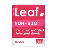 Wash With Leaf Non-Bio Laundry Detergent Sheets - Travel Size, 30 Washes