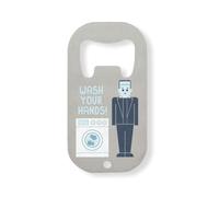 Wash Your Hands Frankenstein's Monster Anti Bacterial Stainless Steel Bottle Opener Silver