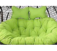 Washable 2-Seater Egg Chair Cushion Replacement 150x110 cm / 59x43 in Double Swing Chair Cushions for Hanging Hammocks Comfort & Durability Cushion Only