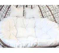 Washable 2-Seater Hanging Hammock Chair Cushion Replacement 59"x43" Egg Swing Chair Cushion Soft Double Swing Chair Pad Comfortable Outdoor Seating Cushion Only(J)