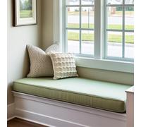 Washable 5cm Thick Non Slip Bench Cushion Waterproof Corner Seat Cushion Perfect for Home & Outdoor Use 6.125 x 45 cm Comfortable & Seating Solution
