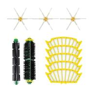 Washable Accessories/Fit For IRobot Roomba 5 Series Vacuum Robot 510 520 530 535 532 550 560 570 580 590 Main Roll Brush Filter Sweeping Robot Set (Color : Whole Set 10 pcs)