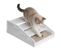 Washable Adjustable Cat Litter, Mat Non-Slip Wide Grid Detachable Pet Steps, for Cats Kitten Play Indoor Home Apartment Living Room Bedroom Balcony Cage, Portable Training Pad Furniture Protector