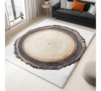 Washable Area Rug 120x180 cm NonSlip Short Pile Carpet for Living Room Bedroom & Dining Room StainResistant Wood Grain Design Perfect Home Decor.