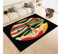 Washable Area Rug 60x90 Rugs for Living Room Rockets Space Area Rugs for Kitchen Bedside Large Entryway Indoor Stain Resistant Non Slip Rug Child Carpet 1e127