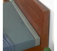 Washable Bed Gap Filler Mattress Extender, Custom Size Sofa Bolster Bridge, Close the Gap Between Headboard Wall or Foot Board for Single/Double/King Bed (150 * 10 * 20cm,Grey)