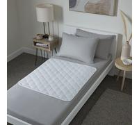 Washable bed mats by guardedsleep | Premium quality waterproof bed pads | Incontinent bed wetting sheets for adults or children | Reusable mattress protector (1, Without Wings (White))