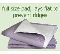 washable bed pads with flaps Lilac 78cm x 83cm