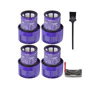 Washable Big Filter Post-Filter Unit Compatible With Dyson V10 Sv12 Cyclone Animal Absolute Total Clean Cordless Vacuum Cleaner Replacement (Color : 4pcs Filter Kit)