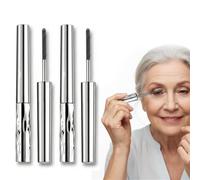 Washable Black Metal Wand Mascara, Waterproof Fiber Iron Mascara for Volume & Length - 5D Curling, Smudge-Proof, Long-Lasting, Quick-Dry, No Flaking (Mixed-2Pcs)