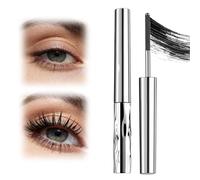 Washable Black Metal Wand Mascara, Waterproof Fiber Iron Mascara for Volume & Length - 5D Curling, Smudge-Proof, Long-Lasting, Quick-Dry, No Flaking (Black)