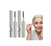 Washable Black Metal Wand Mascara, Waterproof Fiber Iron Mascara Tubing for for Volume & Length, 5D Curling Eyelash Quick-Dry, Long-lasting, Smudge Proof & No Flaking (MIX 2PC)