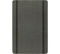 Washable Bordered Dark Grey Rug | 116D - 100X150 cm