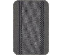 Washable Bordered Dark Grey Rug | 116D - 50X80 cm