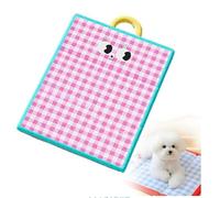 Washable Breathable Ice Silk Pet Cooling Mat For Dogs & Cats, Foldable Non Slip Summer Sleeping Pad, Indoor Sofa Dog Crate Kennel Car Back Seat Protector Blanket For Small Medium Large Pets (Pink, S)