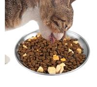 Washable Cat Bowls, Reusable Water Bowl, 8.46 Inches Portable Cat Dish, Authentic Feeding Station, Compact Ceramic Elevated, Pet Feeding for Food Water Car Camping Home Outdoor Apartment and Bedroom