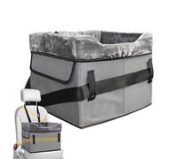 Washable Cat Carrier - Car Seat | Dog Seat with Secure Harness Tether, Puppies Bed for Vehicle Travel, Travel & Transport, Booster Bed for Road Trip, Winter and Family Journeys