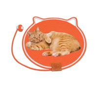 Washable Cat Mat, Hand-Woven Cotton Rope with Self-Adhesive Interactive Ball, Scratch Protection Furniture for Indoor and Outdoor Use, Sofa, Couch, Carpet, Doors, Beds, Tables, Corners, Car, Durable