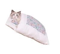 Washable Cat Sleeping Bag - Warm Pet Bed, Fleece Cat Blanket | Cozy Sleeping Solution for Indoor Cats, Soft Material for Ultimate Comfort, Ideal for Keeping Cats Warm During Cold Weather
