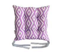 Washable Chair Cushion for Dining Chairs 36 x 36cm Soft Seat Pads with Ties Comfortable Seat Cushions for Garden Chairs Indoor Outdoor Cushions Hollow Conjugated Filling [Design 2, 1pc]