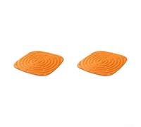 Washable Chicken Nesting Pad, Sponge Hen Mat Orange Cozy Liner For Poultry -Coop Nesting Box, Reusable Soft Egg Laying Cushion(2pcs)