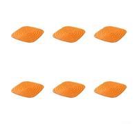 Washable Chicken Nesting Pad, Sponge Hen Mat Orange Cozy Liner For Poultry -Coop Nesting Box, Reusable Soft Egg Laying Cushion(6pcs)
