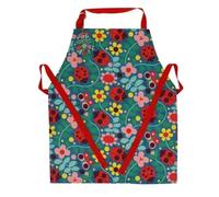 Rex London Wipeable cotton children's apron - Ladybird