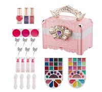 Washable Children's Makeup Set - Princess Vanity Set | Realistic Makeup Toy Kids - Creative Beauty Sets Play for Christmas and Birthdays, Fun Educational Gift for Girls