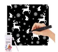 Washable Coloring Blanket, 59.06×50 Inch Christmas Decoration, Creative Craft Accessory with Durable Fabric, Fun Indoor Play Blanket with Smooth Build, Stylish Art Tool with Modern Design, Holiday