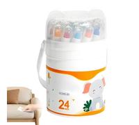 Washable Colouring Pencils - Rotating PP 13 x 1.2 cm, Quick Drying, Pack of 12, 24, 36, 48 Bright Shades, School Art Supplies, Drawing Paper for Creative Activities, Sustainable Imaginative Au