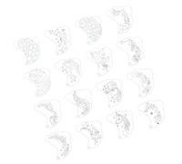 Washable cosmetic pattern templates, PET texture for quick creative expressions at birthday parties, school activities, reusable face art template