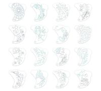 Washable cosmetic pattern templates, PET texture for quick creative expressions at birthday parties, school activities, reusable face art template