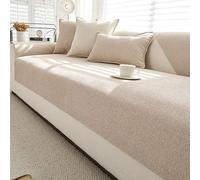 Washable Cotton Linen Sofa Cover Soft Non Slip Sectal & L Sd Couch Protector 70x70 cm (28x28 inches) Ideal for Living Room Decor.
