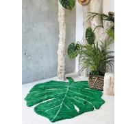 Washable Cotton Rug, Monstera Leaf by LORENA CANALS green