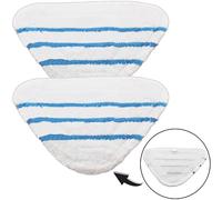 SPARES2GO Washable Cover Pads for Pifco 12-in-1 Steam Cleaner Mop (Pack of 2)