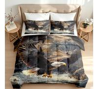 Washable Coverless Duvet Super King Bald Eagle No Cover Duvet